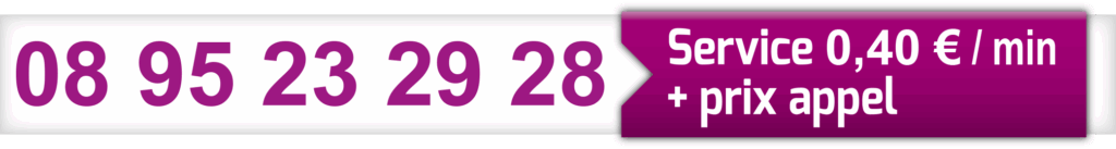 08 95 23 29 28 - Service 0,40€/min + prix appel